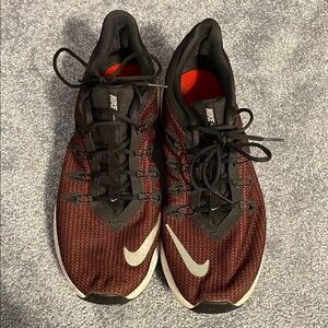 Nike Black and Red Running Shoes